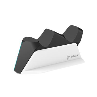 SAVIO GCS-01 Dubbel laadstation voor PS5 pads, Dual Sense, USB, zwart