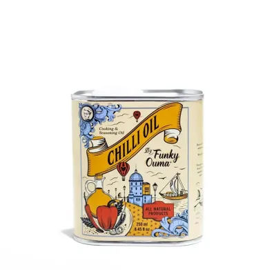 Funky Ouma Chilli oil tin 250ml
