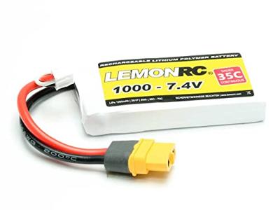 LemonRC LiPo accupack 7.4 V 1000 mAh Aantal cellen: 2 35 C Softcase XT60 LemonRC LiPo accupack 7.4 V 1000 mAh Aantal cellen: 2 35 C Softcase XT60