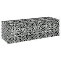 Gabion plantenbak verhoogd 90x30x30 cm gegalvaniseerd staal - thumbnail