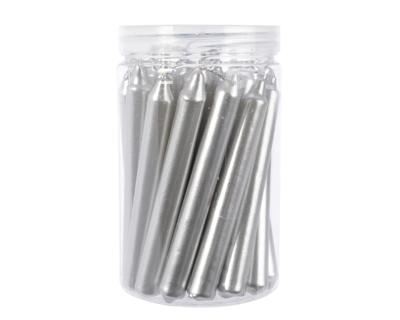 everlands kunstkerstboomkaarsjes zilver1,3x10.5 cm 22st