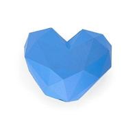 Battersea voerbal hart rubber blauw - thumbnail