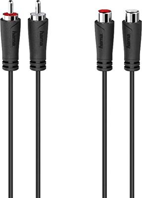 Hama Audio-verlengkabel 2 Cinch-stekkers - 2 Cinch-koppelingen 5,0 M Hama Audio-verlengkabel 2 Cinch-stekkers - 2 Cinch-koppelingen 5,0 M