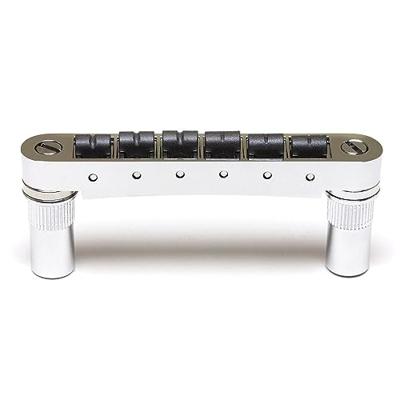 Graph Tech PS 8863 C0 ResoMax NV2 Tune-O-Matic Bridge met String Saver zadels (grote posten, 6 mm) - chroom Graph Tech PS 8863 C0 ResoMax NV2 Tune-O-Matic Bridge met String Saver zadels (grote posten, 6 mm) - chroom