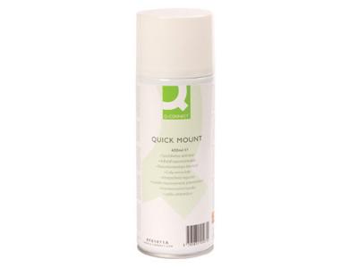 Q-CONNECT Quick Mount spray, niet permanent, spuitbus van 400 ml