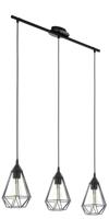 Eglo Vintage eettafel hanglampTarbes 3-lichts zwart - 94189 - thumbnail