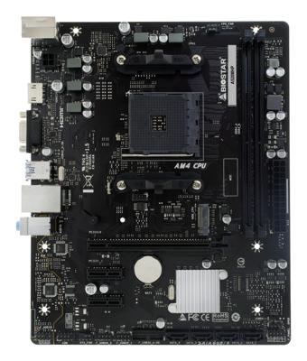 Biostar A520MHP moederbord AMD A520 Socket AM4 micro ATX