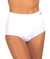 Dames Taille slip 23628 - Badstof kruisje - dames onderbroek, ondergoed - zwart, wit, huidskleur - thumbnail