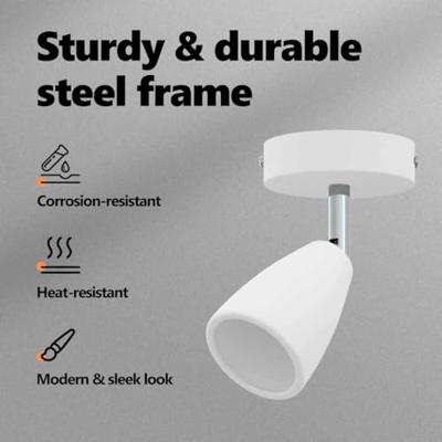 VidaXL Plafondspot met schijnwerpers wit 25.5 x 8 x 16 cm metaal