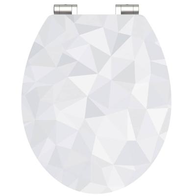 MDF High Gloss WC-bril DIAMOND met soft-close lange levensduur: extreem onbreekbaar en krasbestendig comfort en functie: geruisloos sluiten dankzij de automatische valrem eenvoudig schoon te mak MDF High Gloss WC-bril DIAMOND met soft-close lange levensduur: extreem onbreekbaar en krasbestendig comfort en functie: geruisloos sluiten dankzij de automatische valrem eenvoudig schoon te mak