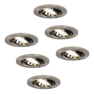HOFTRONIC™ Set van 6 stuks dimbare LED inbouwspots Lublin met 5 Watt 4000K spot kantelbaar IP20 HOFTRONIC™ Set van 6 stuks dimbare LED inbouwspots Lublin met 5 Watt 4000K spot kantelbaar IP20