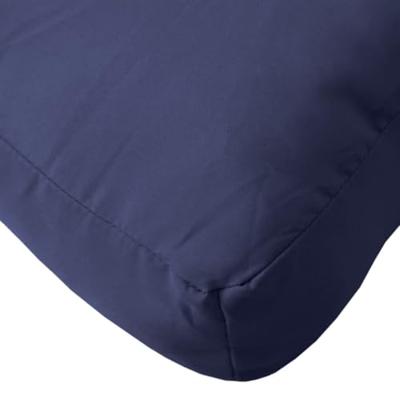 Palletkussens 2 st stof marineblauw