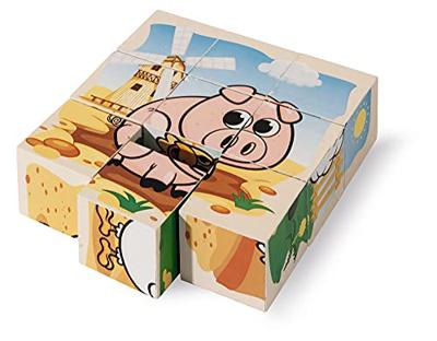 Eichhorn houten blokpuzzel boerderij