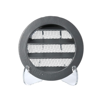 Rond Buitenluchtrooster Ø 80mm Aluminium Met Fijnmazig Muggengaas