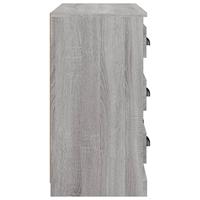 Dressoir 70x35,5x67,5 cm bewerkt hout grijs sonoma eikenkleurig - thumbnail