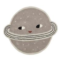 OYOY Planet kindervloerkleed & -mat Grijs Katoen, Wol Rond - thumbnail
