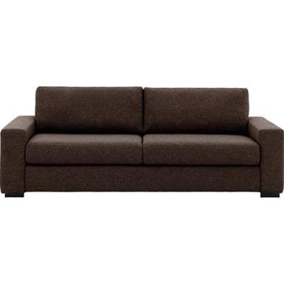 Goossens Bank Lucca bruin, stof, 3-zits, stijlvol landelijk