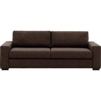 Goossens Bank Lucca bruin, stof, 3-zits, stijlvol landelijk - thumbnail