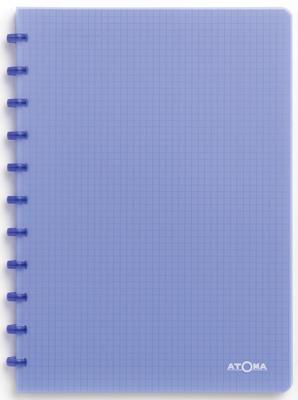 Schrift Atoma A4 ruit 5x5mm 144blz 90gr PP transparant assorti