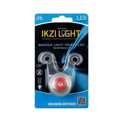 Ikzi Light Ikzilight achterlicht gel 1xled bevestiging aan zadelbrug Ikzi Light Ikzilight achterlicht gel 1xled bevestiging aan zadelbrug