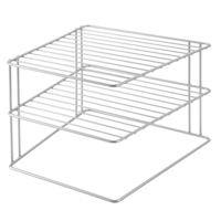 Metaltex space line bordenrek 2 etages 25x25x19 cm zilver - thumbnail