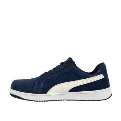 Puma werkschoenen Iconic Suede S1P laag marine blauw maat 39
