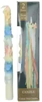 Kersten druipkaars drip 26cm multi 2 stuks - thumbnail