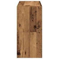 VidaXL Schoenenrekken 2 st stapelbaar 60x30x30,5 cm oud houtkleurig - thumbnail