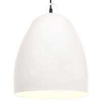 VidaXL Hanglamp industrieel rond 25 w e27 42 cm wit - thumbnail