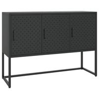 VidaXL Dressoir 105x35x75 cm staal zwart - thumbnail