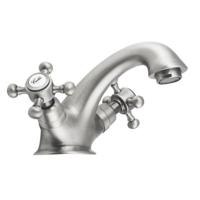 Wastafelkraan Lang met Pop-Up Waste Sapho Antea Zilver - thumbnail