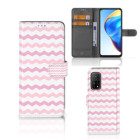Xiaomi Mi 10T Pro | Mi 10T | Telefoon Hoesje | Waves Roze | Portemonnee hoesje - thumbnail
