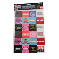 Stickervel 29 cm set van 24 | 48 stuks - thumbnail