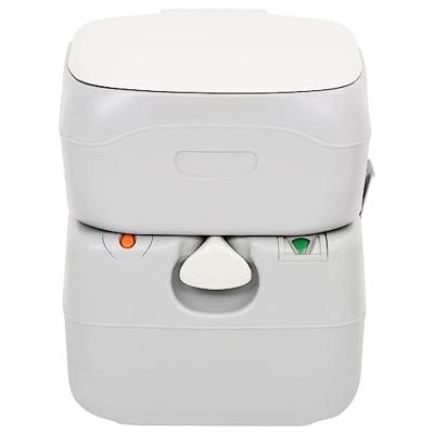 VidaXL Campingtoilet draagbaar 22+12 l hdpe grijs en wit VidaXL Campingtoilet draagbaar 22+12 l hdpe grijs en wit