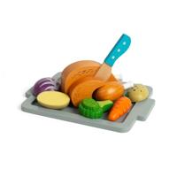 Bigjigs houten gebraden diner speelset, 12dlg. - thumbnail