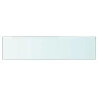 Wandschap transparant 110x20 cm glas - thumbnail