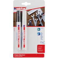Quantore Viltstift edding lakmarker wit en zwart - thumbnail