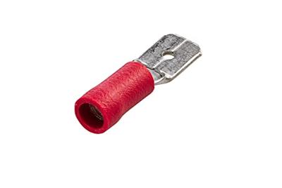 HELLA platte stekkers fl.plug 0.5-1.0 100st red 6.3x0.8mm