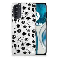 Silicone Back Case Motorola Moto G52/G82 Silver Punk - thumbnail