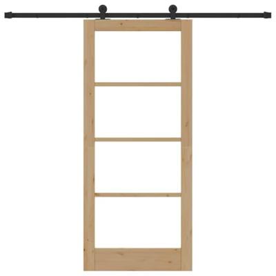 Schuifdeur ORKDAL Bruin 86 x 198.5 cm Hout en metaal - thumbnail