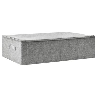 VidaXL Opbergbox 70x40x18 cm stof grijs VidaXL Opbergbox 70x40x18 cm stof grijs