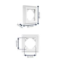 REV 0511682992 1-voudig Frame Wit - thumbnail