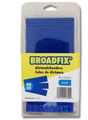 Boradfix 100x28mm Vlakke Vulplaatjes | 4mm | 50 stuks - F5C40EC Boradfix 100x28mm Vlakke Vulplaatjes | 4mm | 50 stuks - F5C40EC