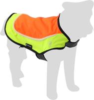 Veiligheidsvest Simi fluo oranje met led licht voor de hond L - thumbnail
