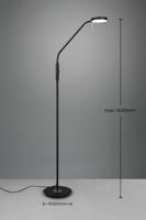 Trio VloerlampMonza 145cm zwart - 423310132 - thumbnail