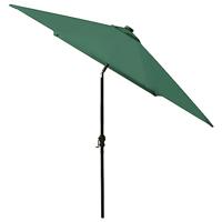 Parasol met LED's en stalen paal 2x3 m groen - thumbnail
