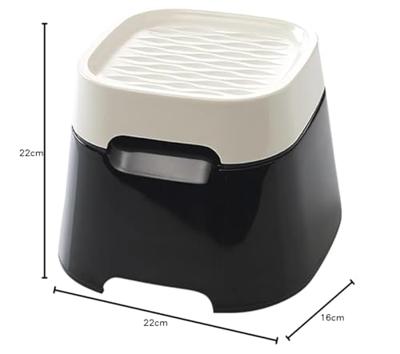 Savic ergo cube drinkbak creme / zwart