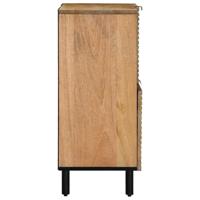 Dressoir 80x33x75 cm massief mangohout bruin - thumbnail