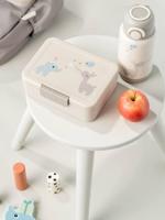 Done By Deer broodtrommel met vakken - beige - thumbnail