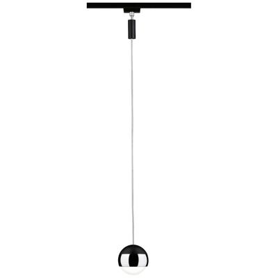 Paulmann Pendel Capsule 230V-railsysteem lamp URail LED vast ingebouwd 6 W LED Zwart (mat), Chroom